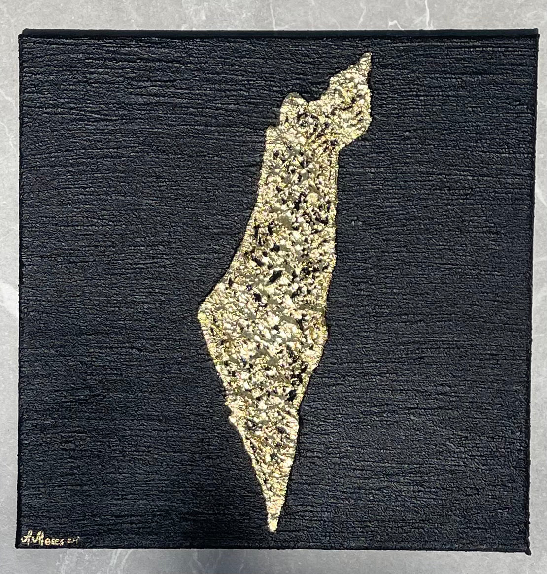 Golden Israel black 16x16 inch