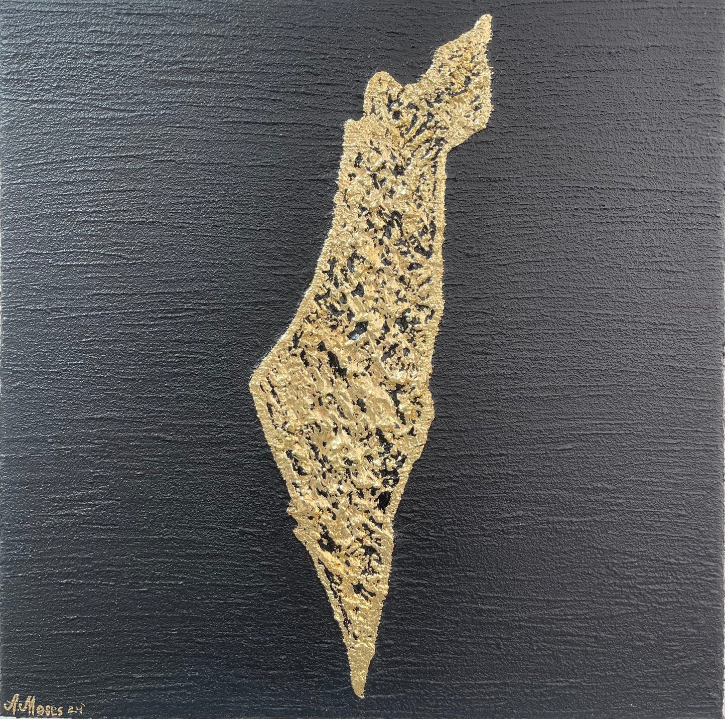 Golden Israel black 16x16 inch