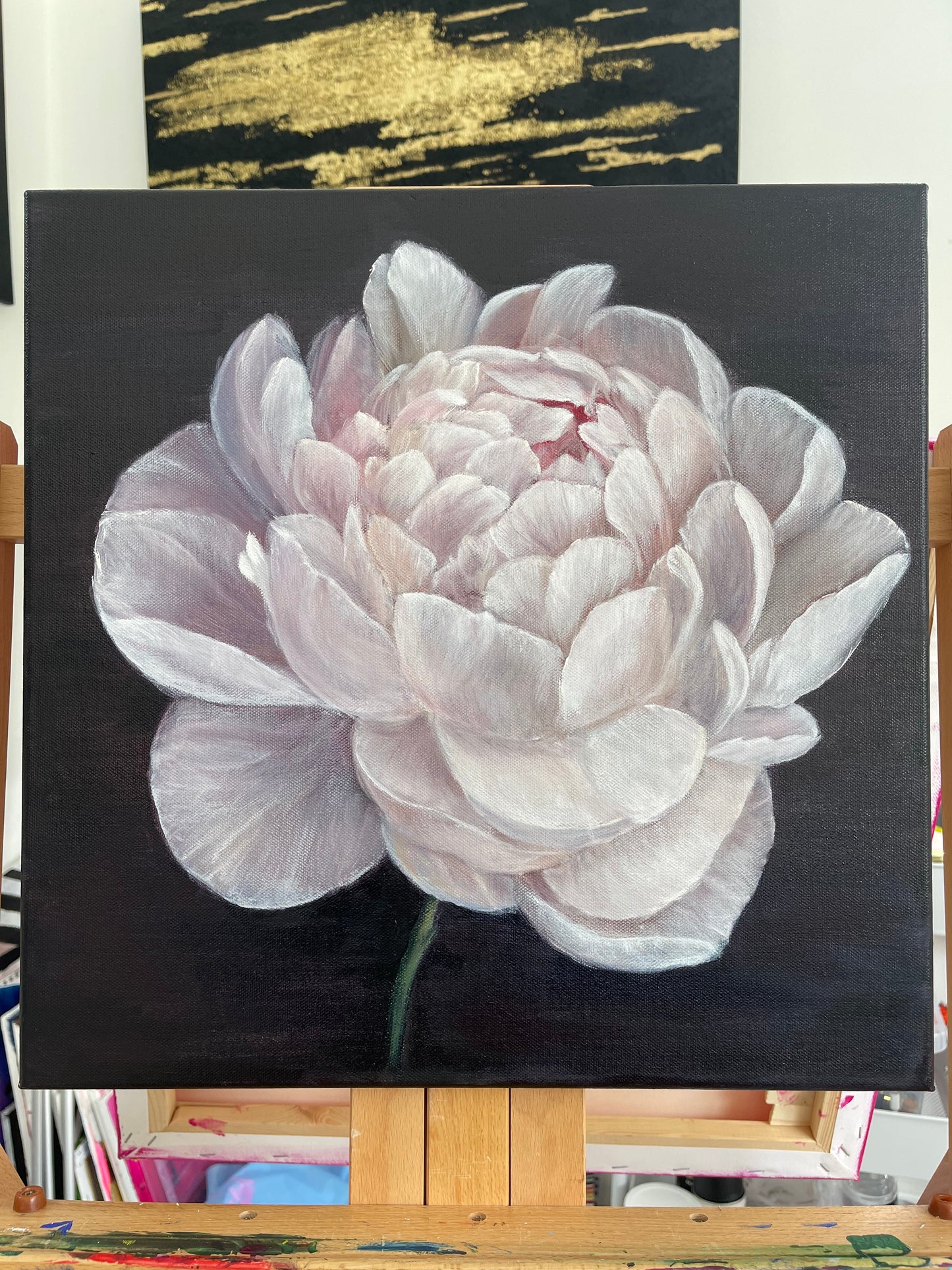 3. Whispering Peony 40x40cm. NEW
