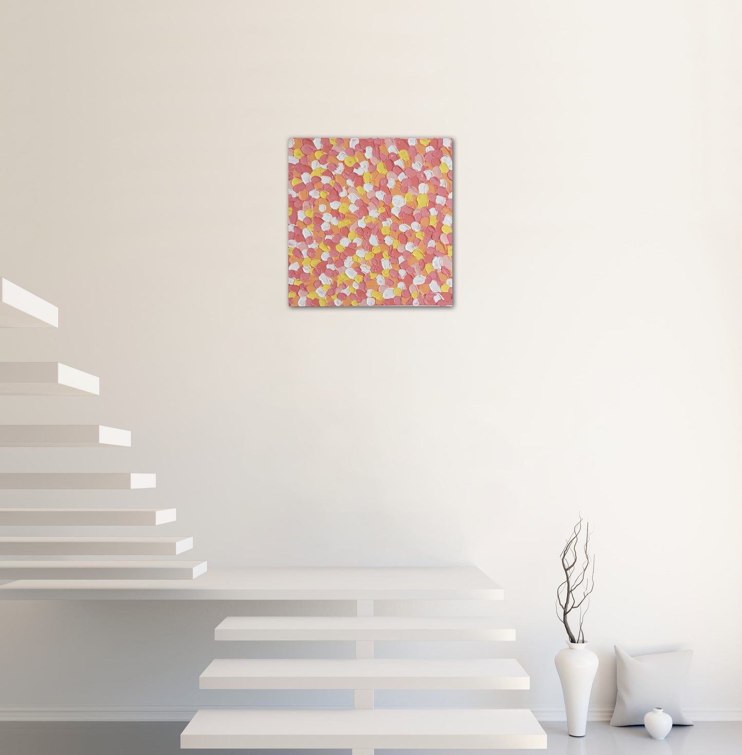 Pink Flower Bed 51x51cm