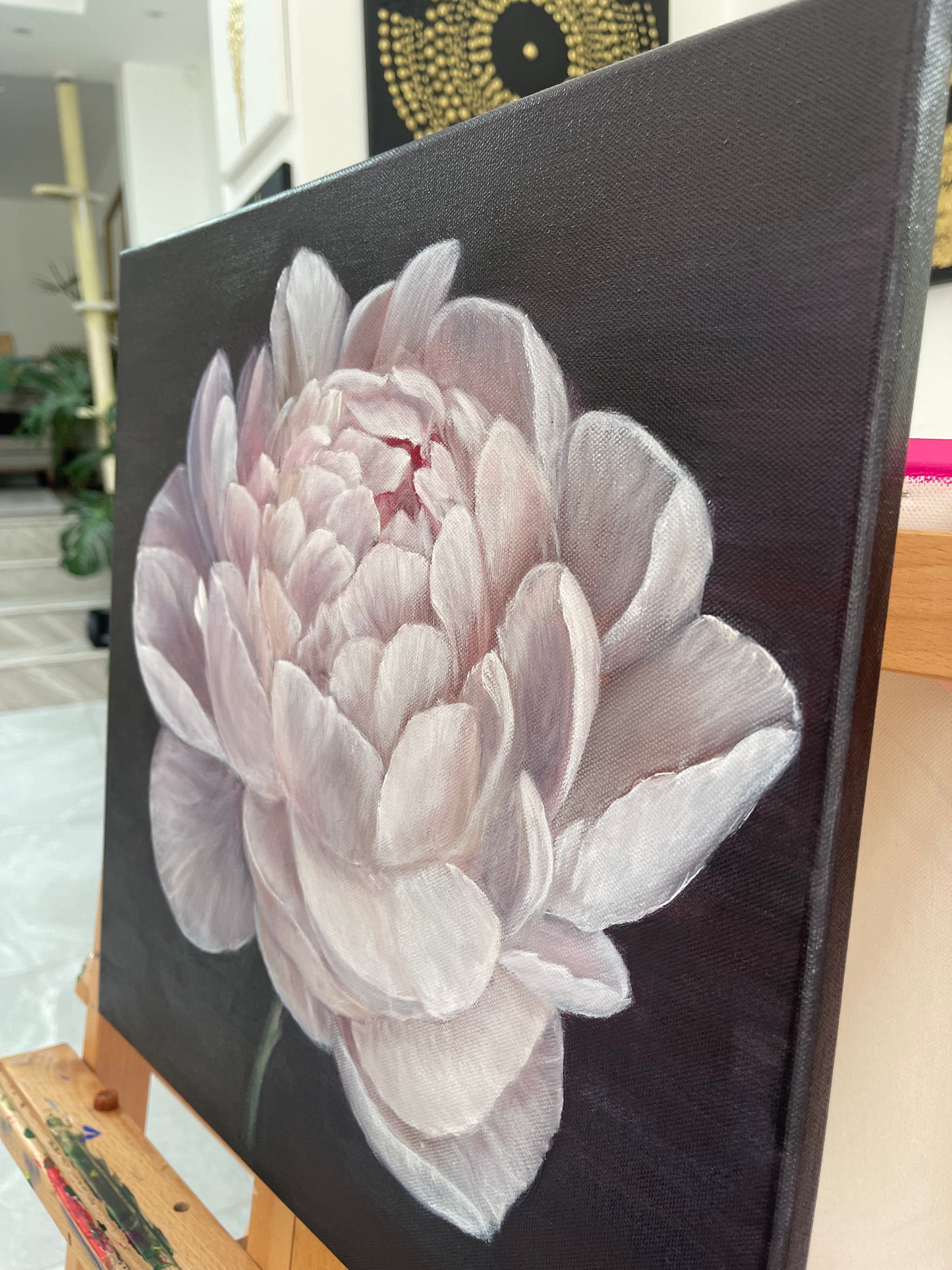 3. Whispering Peony 40x40cm. NEW