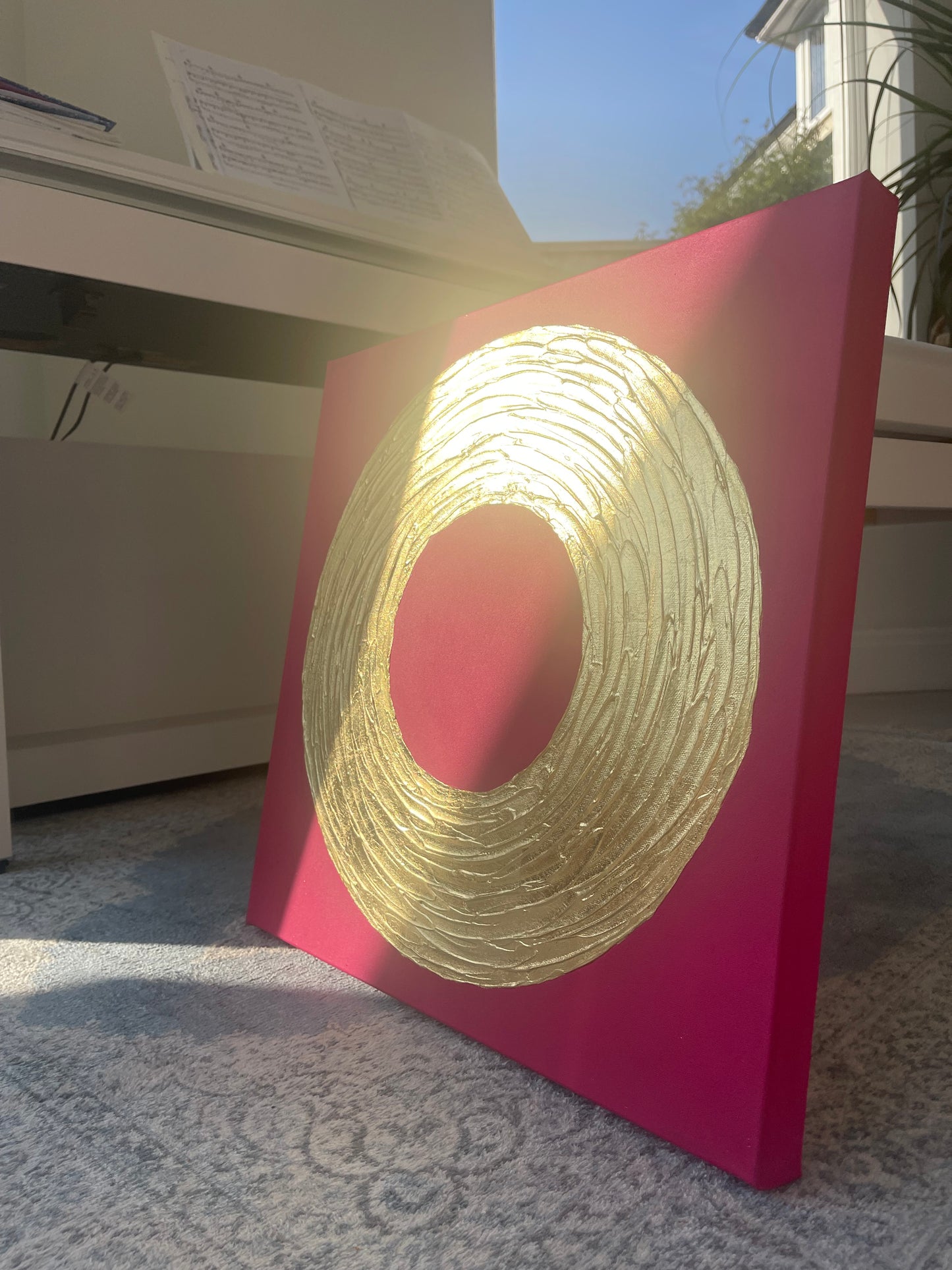 Golden Halo 50x50cm