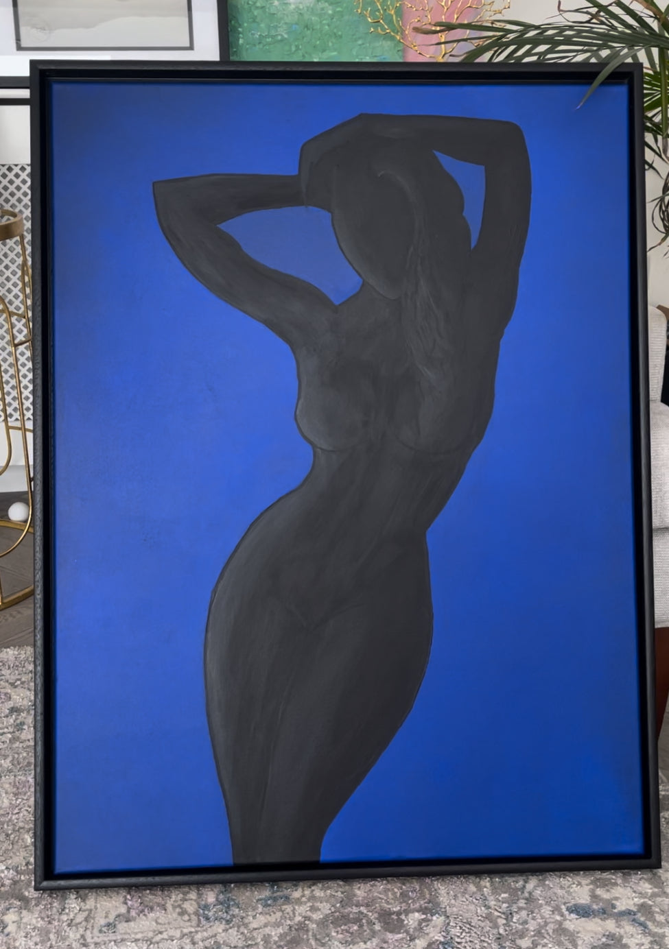 Sold. Midnight in Blue 62x82cm